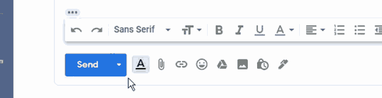 a screenshot of a text box with a send button highlighted