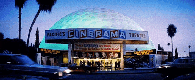 pacific 's cinerama theatre has a dome roof