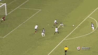 a soccer player wearing a number 10 jersey celebrates his goal