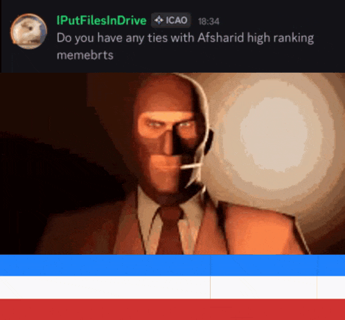 a man in a suit and tie with a cigarette in his mouth is being asked if he has any ties