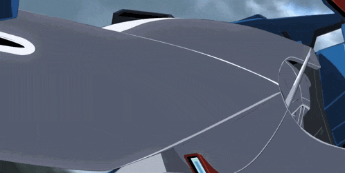 a cartoon drawing of a fighter jet with a red and white stripe on the side