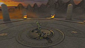 a screenshot of a video game that says as the battle raged chameleon camouflaged himself and