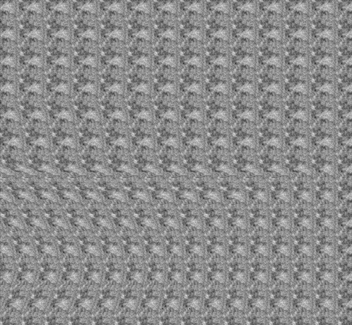 a black and white knitted pattern with a few white dots