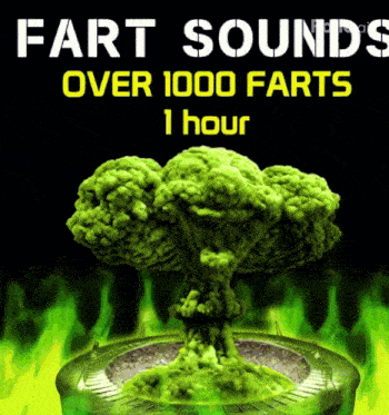 an ad for fart sounds over 1000 farts 1 hour