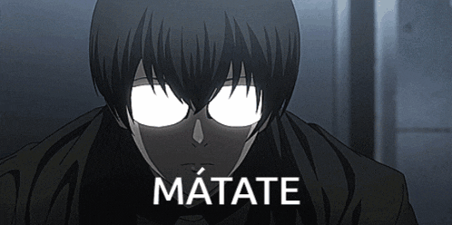 a close up of a person 's face with matate written on it