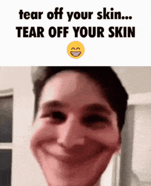 Tear Skin GIF - Tear Skin Tear Off GIFs