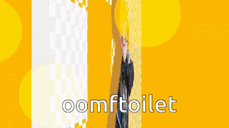 a pixel art of a boy with the words oomftoilet written on the bottom