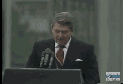 Wall Reagan Speech GIF - Wall Reagan Speech Talking GIFs