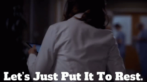 Greys Anatomy Amelia Shepherd GIF - Greys Anatomy Amelia Shepherd Lets Just Put It To Rest GIFs
