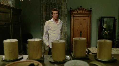 Bruce Almighty Jim Carrey GIF - Bruce Almighty Jim Carrey Candle GIFs
