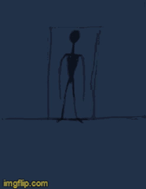 a blurry picture of two yellow eyes on a blue background with imgflip.com at the bottom
