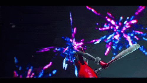 harley quinn is holding a bat in front of the moon
