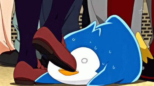 Penguindrum Stepped On GIF - Penguindrum Stepped On Step On Me GIFs