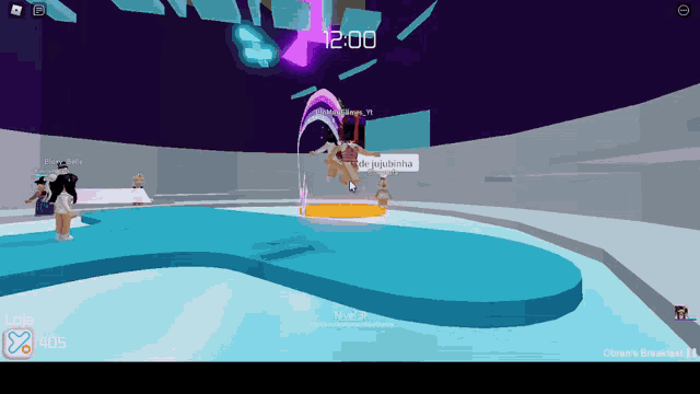 a screen shot of a video game with the time 12:00