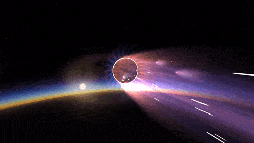 an artist 's impression of a partial eclipse of the sun