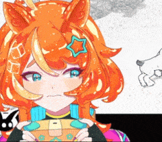 a girl with a star in her hair is holding a video game controller
