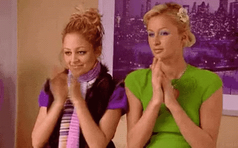 Paris Hilton Nicole Richie GIF - Paris Hilton Nicole Richie Clapping GIFs