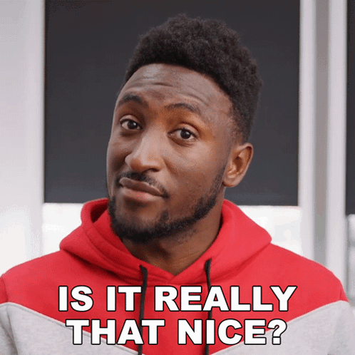 Is It Really That Nice Marques Brownlee GIF - Is It Really That Nice Marques Brownlee Is It Actually That Wonderful GIFs