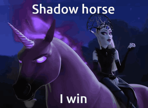 Unicorn Academy Shadow Horse GIF - Unicorn Academy Shadow Horse Evil GIFs