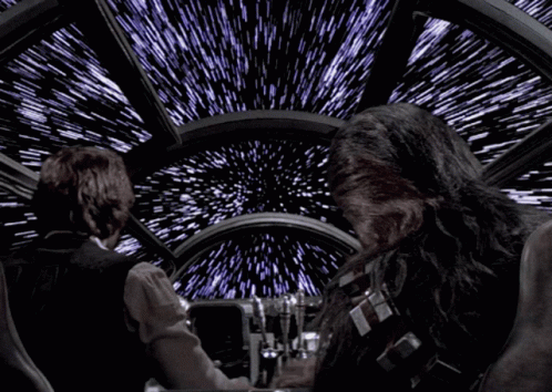 Star Wars Hyperspeed GIF - Star Wars Hyperspeed Millenium Falcon GIFs