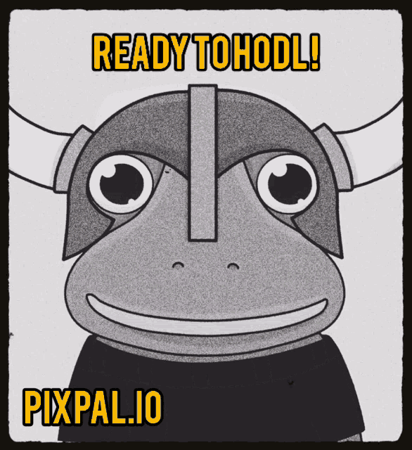a cartoon of a monkey wearing a helmet with the words ready tohodl pixpalio