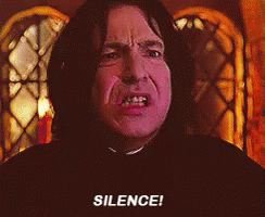 H Harry Potter Snape GIF - H Harry Potter Snape Silence GIFs