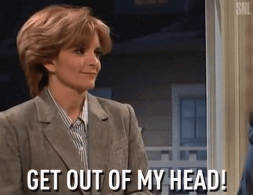 Get Out Of My Head Tina Fey GIF - Get Out Of My Head Tina Fey Snl GIFs