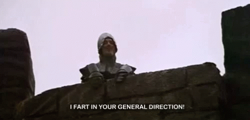 Monty Python General Direction GIF - Monty Python General Direction Holy Grail GIFs