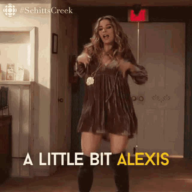 Little Bit Alexis Sexy Dance Dancing Schitts Creek GIF - Little Bit Alexis Sexy Dance Dancing Schitts Creek GIFs
