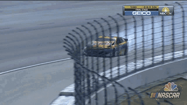 a nascar race is being broadcasted on nbc