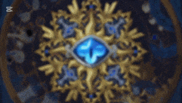 a cartoon character with a purple flower in front of a snowflake and the words capcut below it