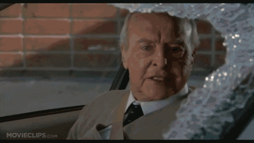 You Pass The Driving Test. Now Please Remove The Shards Of Windshield From Your Hair. GIF - The Naked Gun Leslie Nielsen Middle GIFs