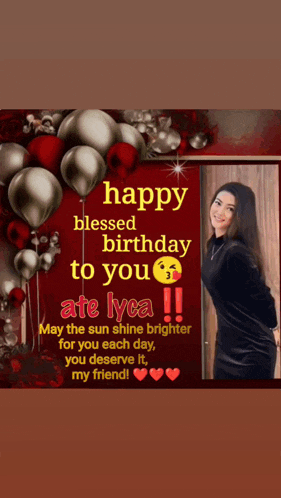 a happy blessed birthday to you ate lyca !!! may the sun shine brighter for you each day you deserve it my friend !
