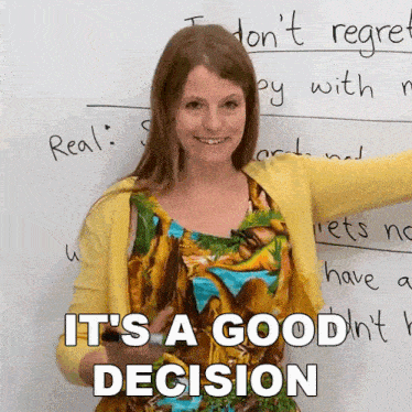 It'S A Good Decision Emma GIF - It'S A Good Decision Emma Engvid GIFs