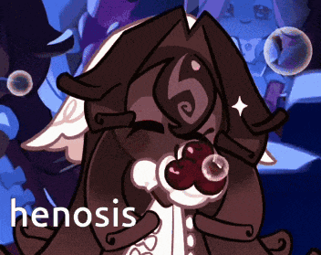 a cartoon character with the word nenosis on the bottom right