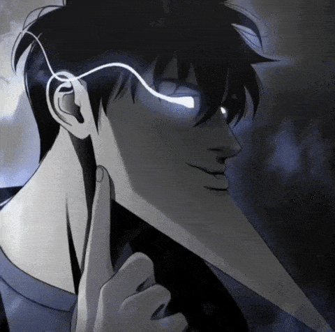 a cartoon character with a very long nose and a glowing eye
