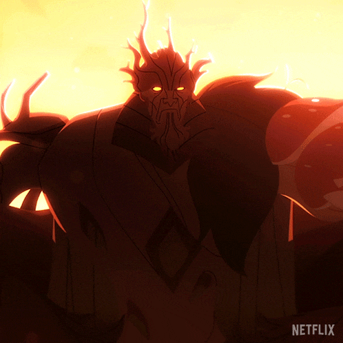 a drawing of a monster with a netflix logo in the bottom right corner