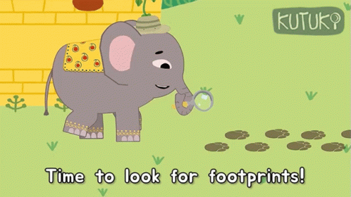 Time To Look For Footprints Minku GIF - Time To Look For Footprints Minku Kutuki GIFs