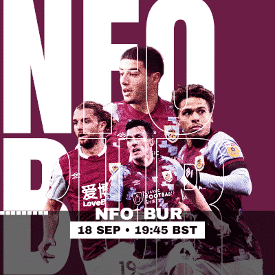 a poster for a soccer game that takes place on 18 sep at 9:45 bst