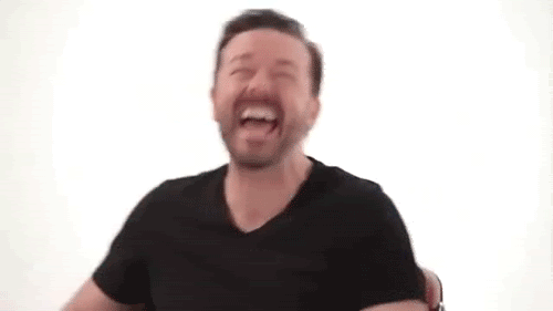 Lol GIF - Ricky Gervais Laugh Laughing GIFs