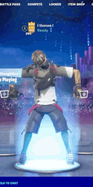 a screenshot of a video game shows a character named mongolian playing