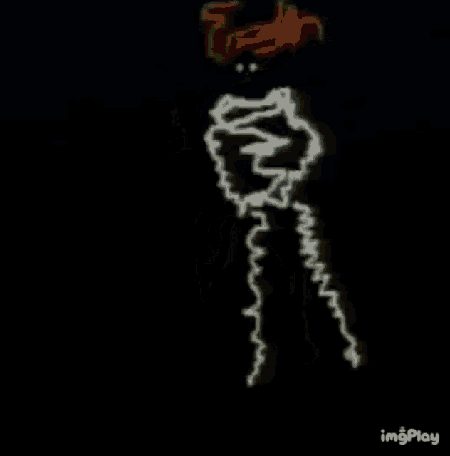 a drawing of a person with the word happy written in the corner