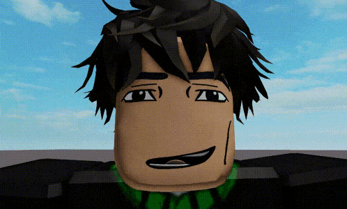 a close up of a cartoon character 's face with a smiley face