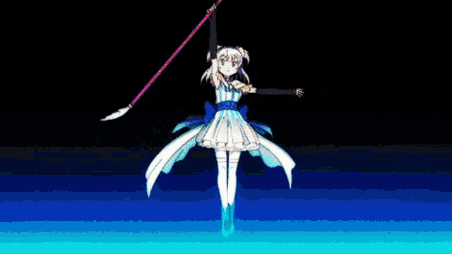 a girl in a pink dress is dancing in a circle in a video game .