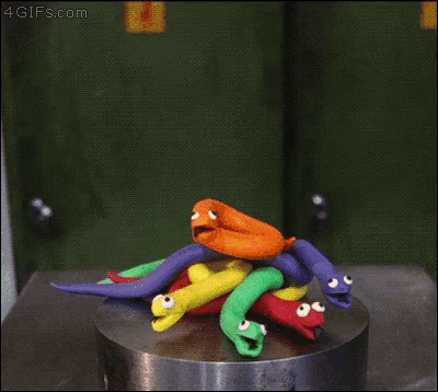 a 4gifs.com animated image of a colorful sculpture