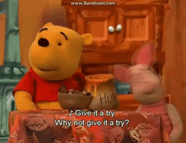 The Book Of Pooh Piglet GIF - The Book Of Pooh Piglet Give It A Try GIFs