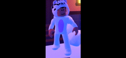 a person in a bunny costume is flying through the air .