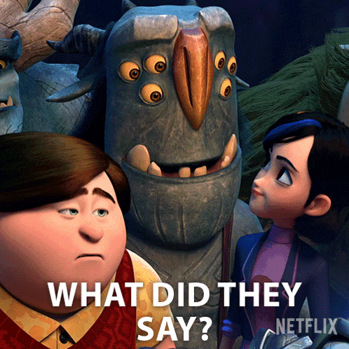 a cartoon character says what did they say in a netflix advertisement