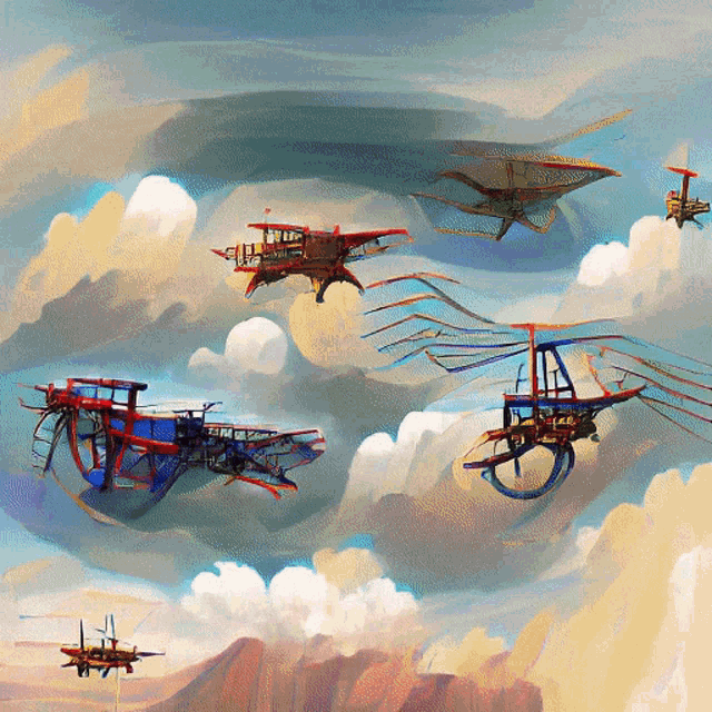 Magnificent Flying Machines Virtualdream GIF - Magnificent Flying Machines Virtualdream Art GIFs
