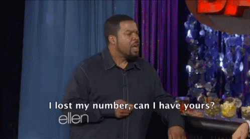 An Exchange GIF - Ellen Ice Cube Pick Up Lines GIFs